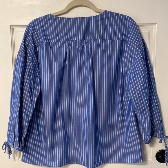 EUC Madewell striped button down top (Medium) - Picture 3 of 4